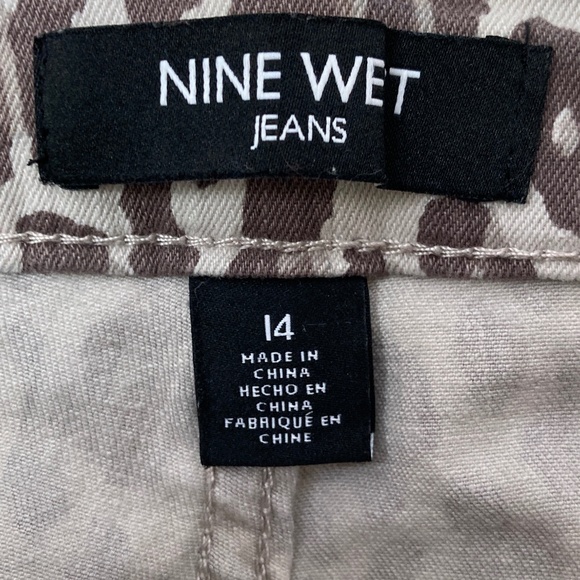 Nine West 14 Leopard Print Gramercy Skinny Ankle Jeans Pants - Picture 4 of 16